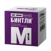 Бинт липкий мягкий Бинтли-М Пальма 5см х 10м, рулон в коробочке