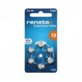 Батарейки для слуховых аппаратов ZA312 Renata 312 (№6)