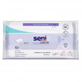 Влажные салфетки Seni Care с витамином E и аллантоином, 10 шт.