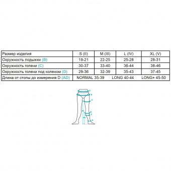 Гольфы ID-210Т (1 компр) Normal черный (3)