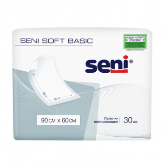 Пеленки гигиенические SENI SOFT BASIC 90*60 №30