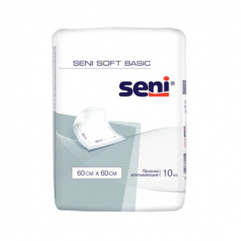 Пеленки гигиенические SENI SOFT BASIC 60*60 №10