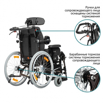 Кресло - коляска Ortonica Comfort 600 UU с подголовником, купить